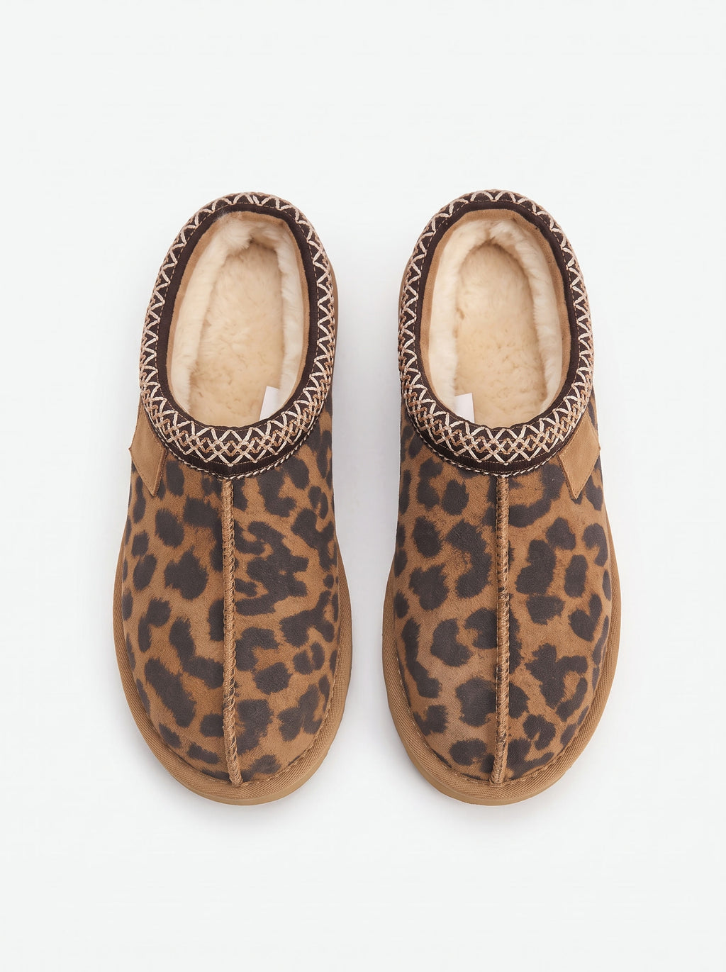 The Milan Clog — Leopard Print (Large), top view