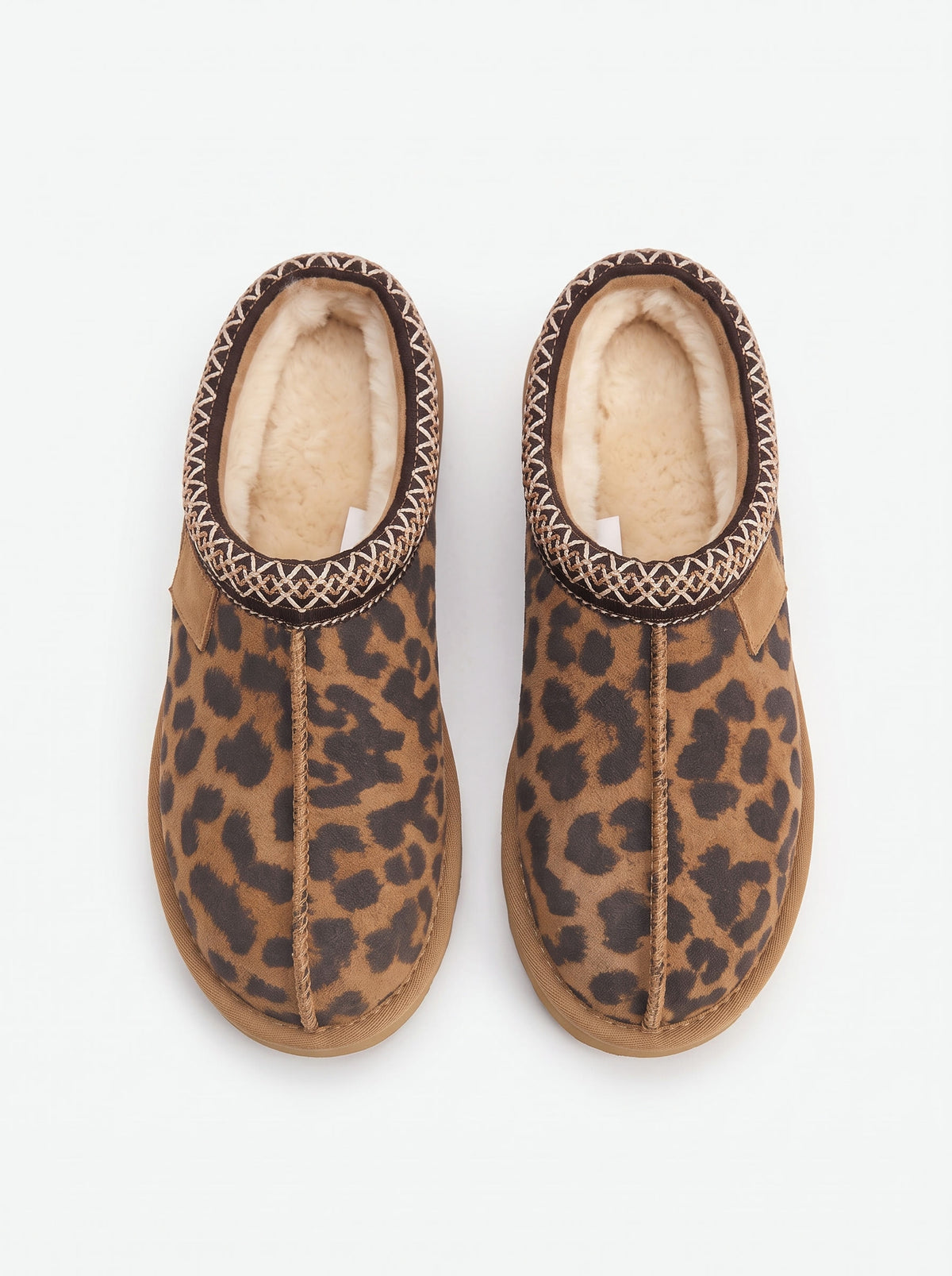 The Milan Clog — Leopard Print (Large), top view
