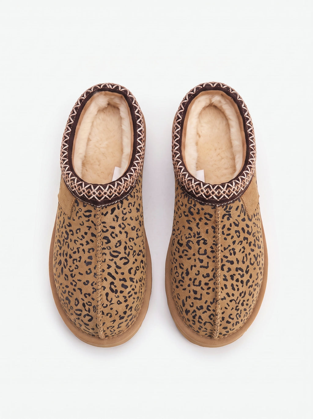 The Milan Clog — Leopard Print (Small), top view