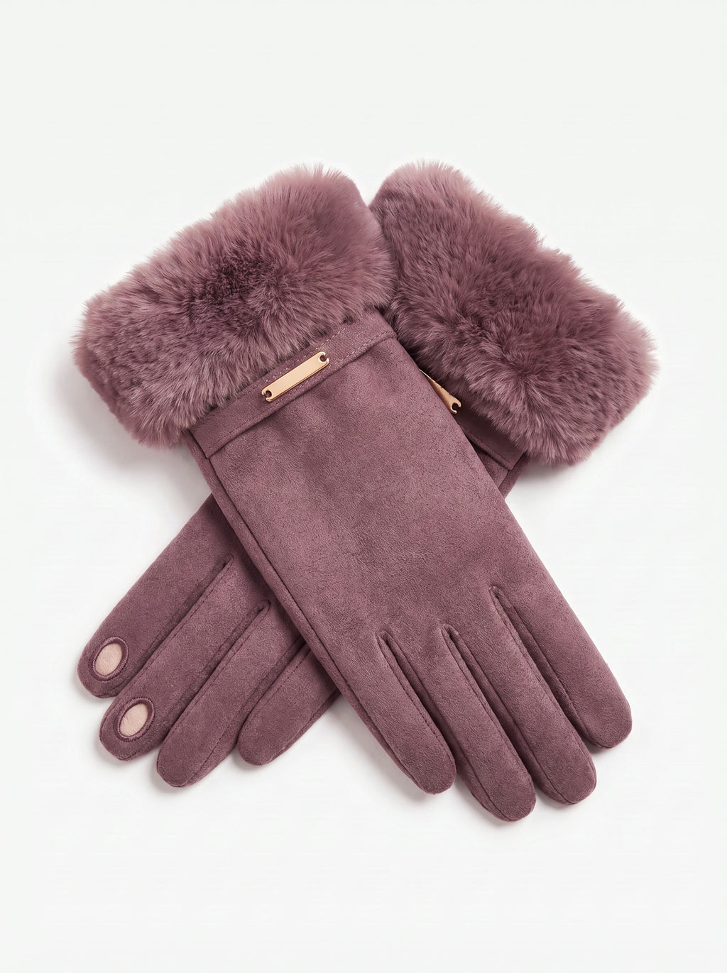 The Paris Glove — Purple Yam, open fingertips