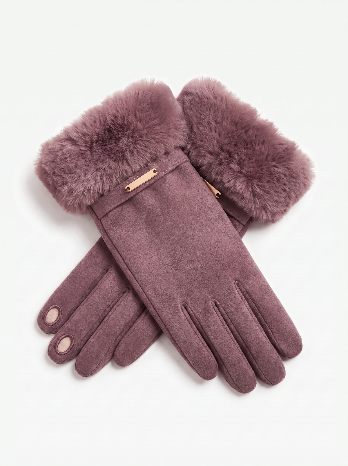 The Paris Glove — Purple Yam, open fingertips