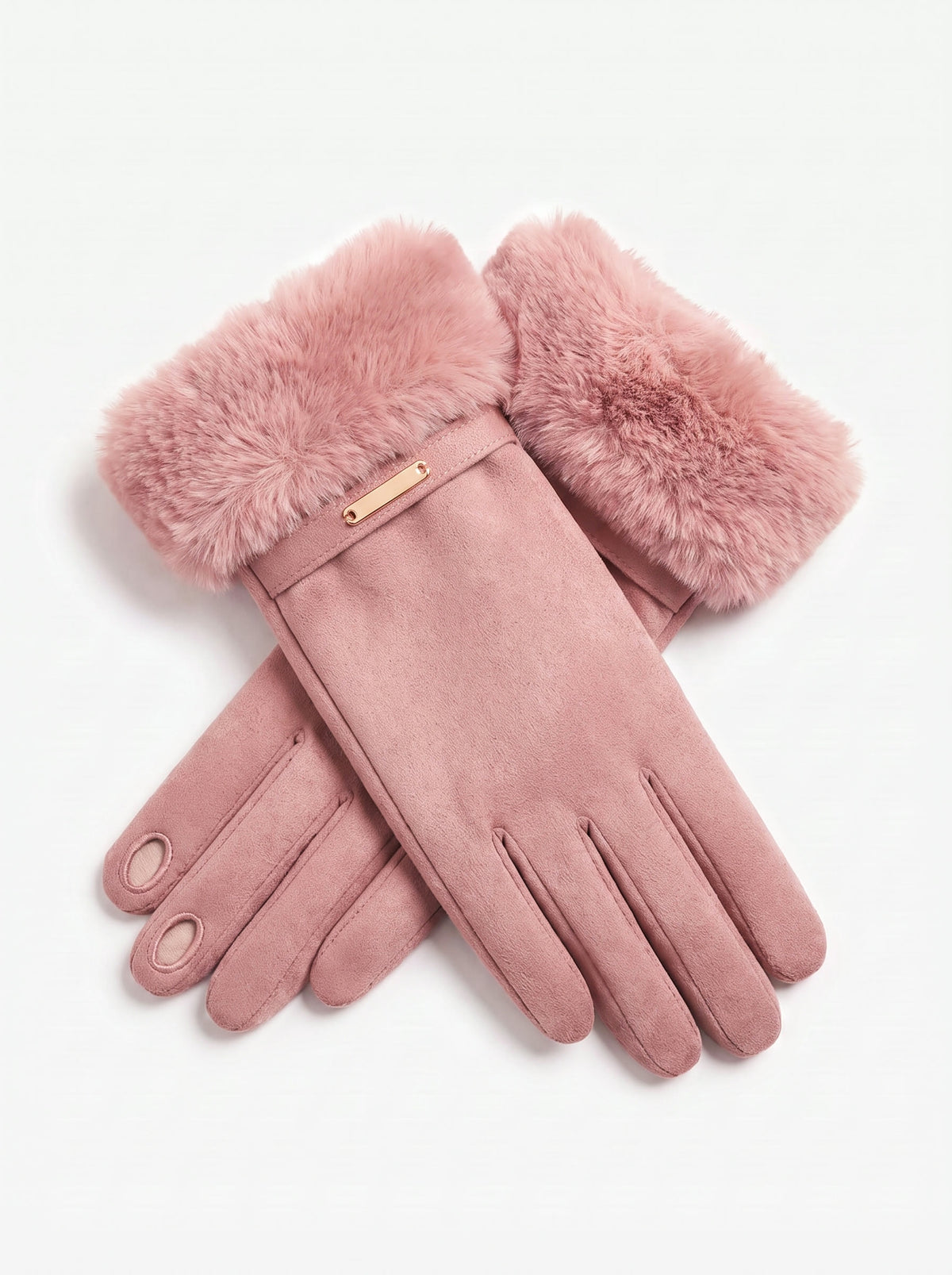 The Paris Glove — Pink, open fingertips