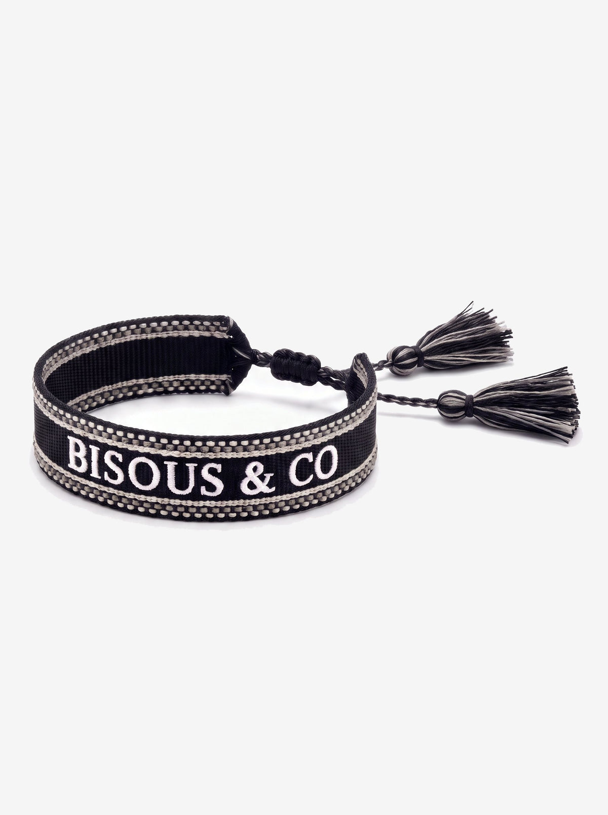 The Paris Bracelet — Black, knot on the right