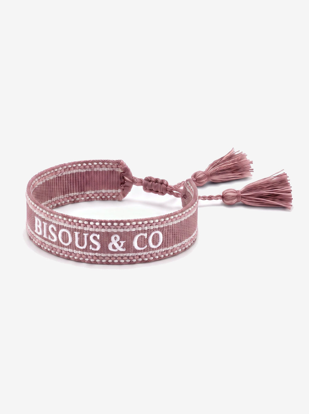 The Paris Bracelet — Dusty Rose, knot on the right