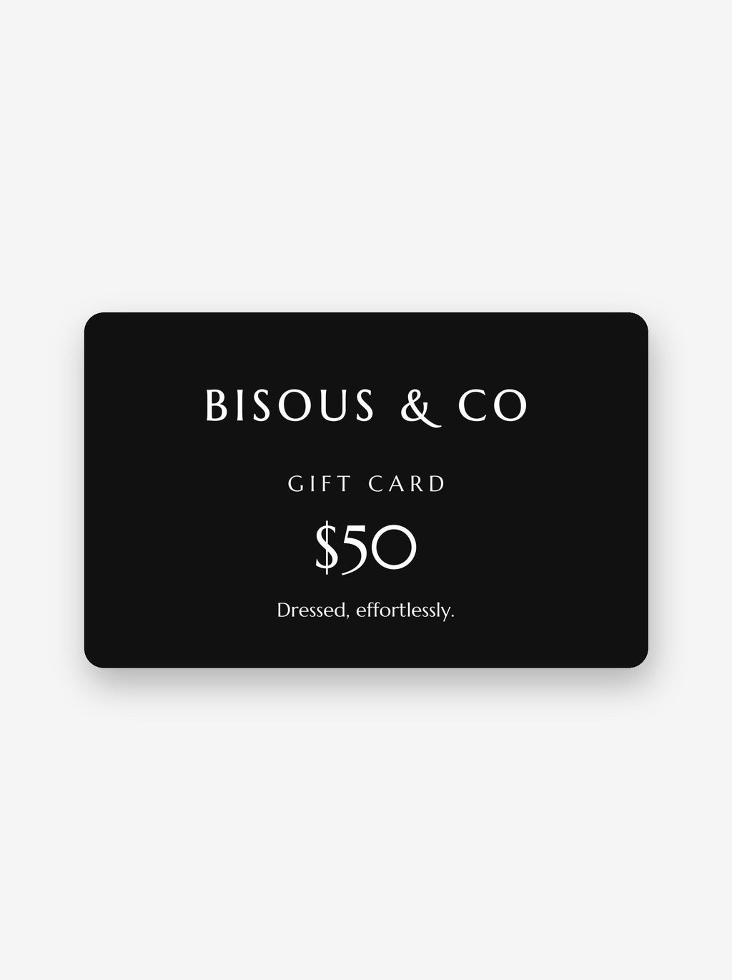 Bisous & Co gift card – $50