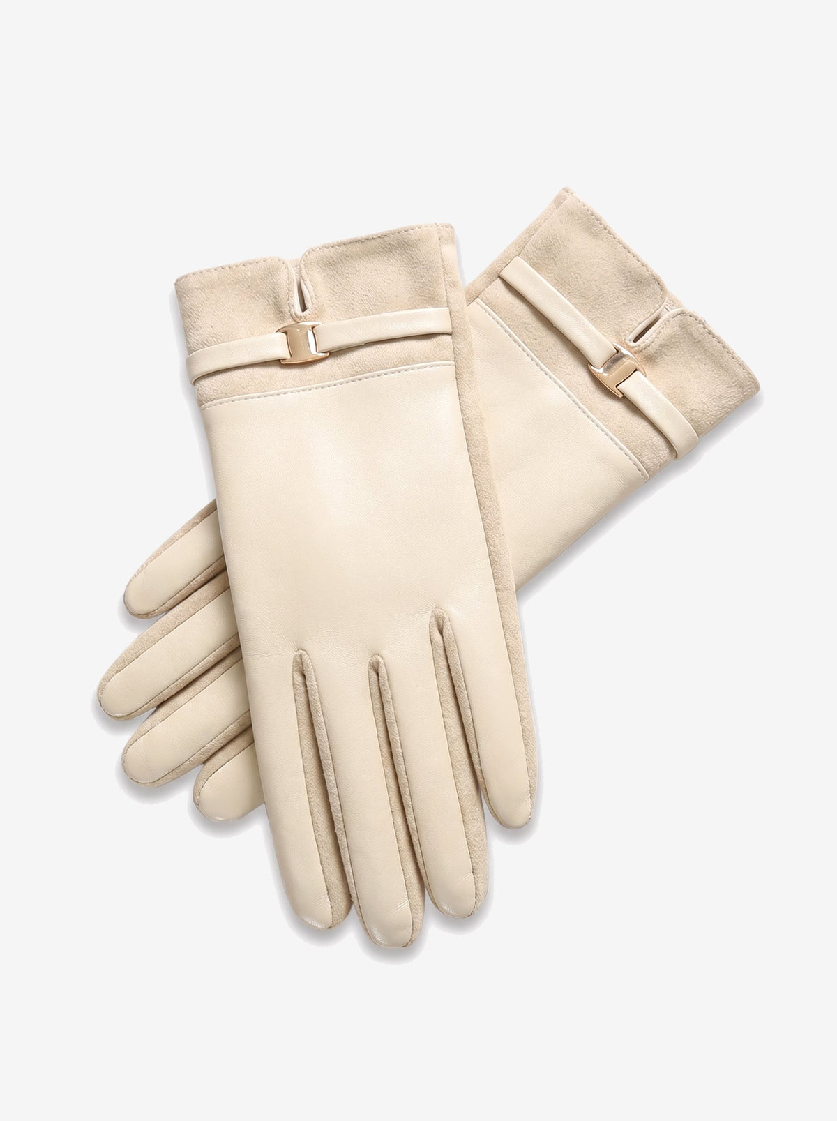 The Courchevel Glove — Off-White, buckle detail