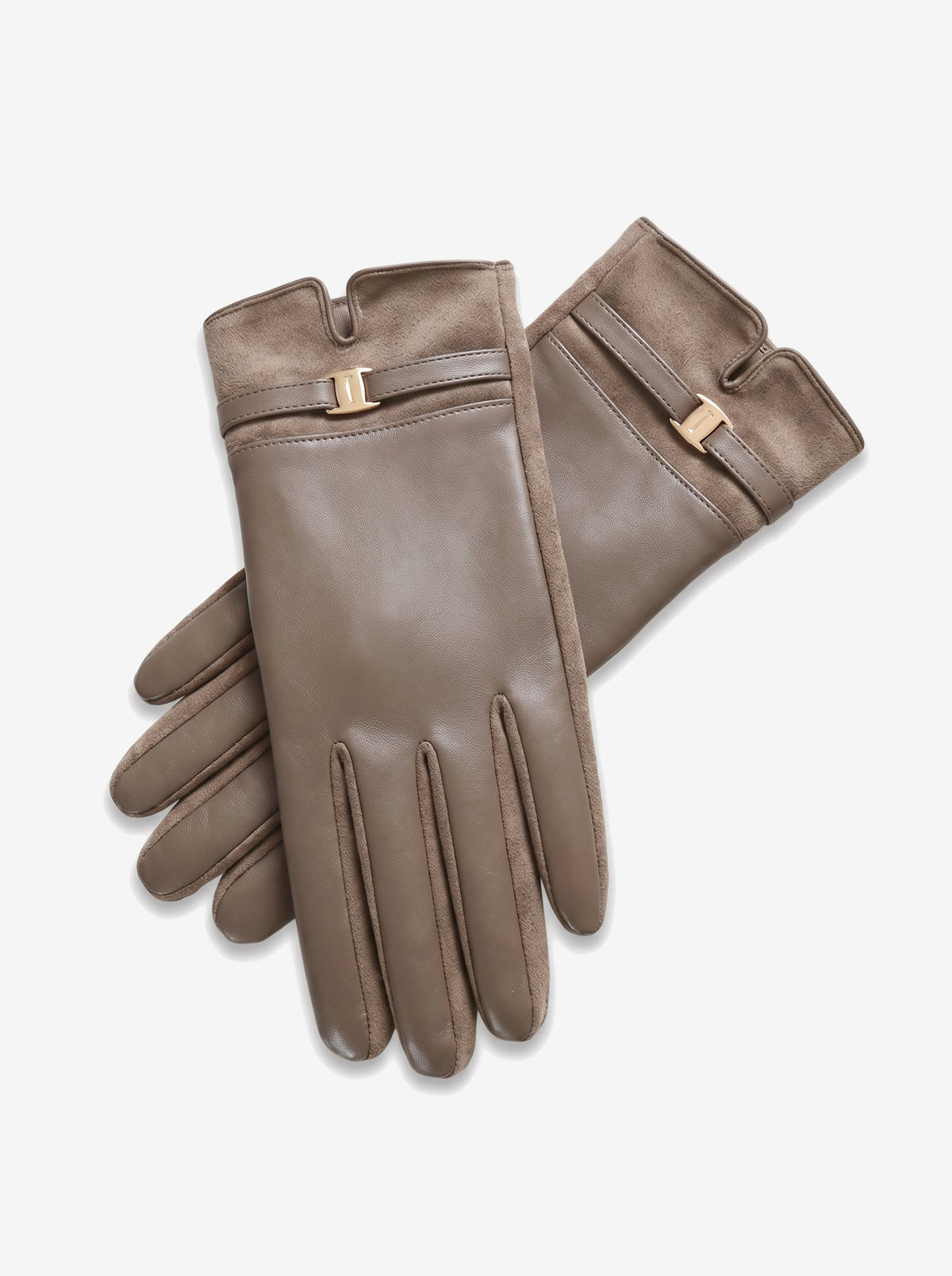 The Courchevel Glove — Khaki, buckle detail