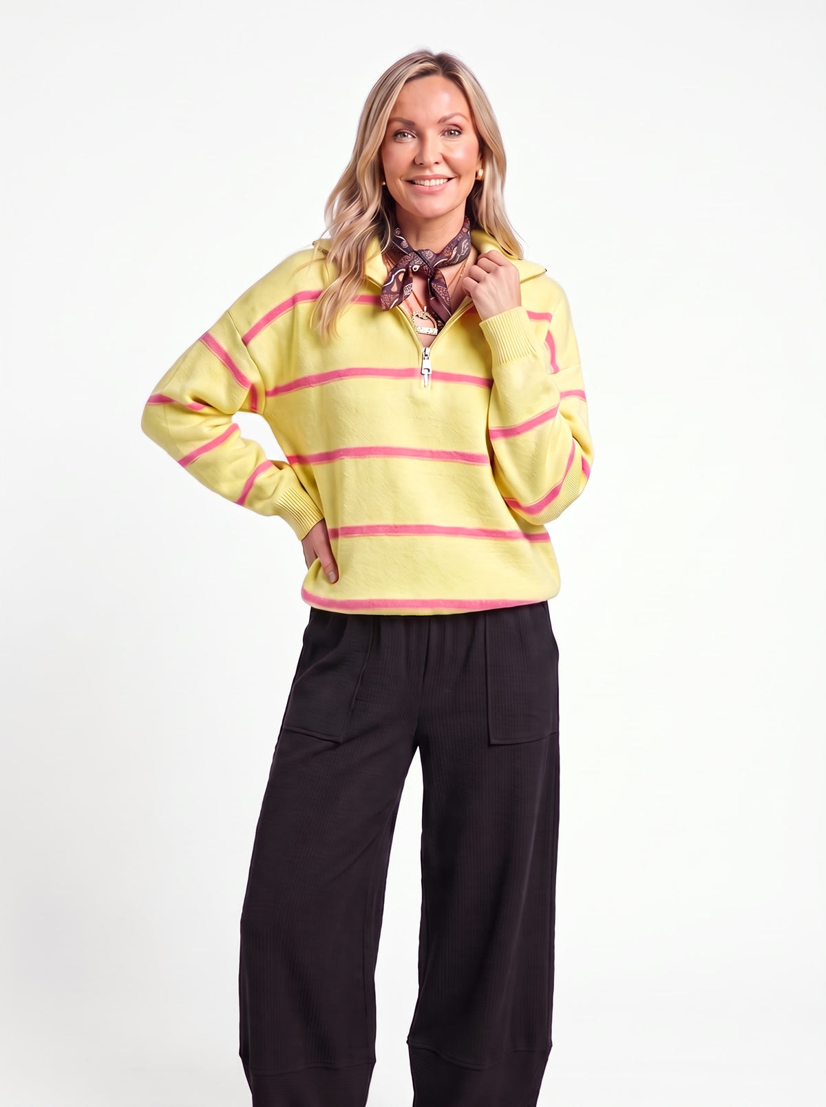 The London Half-Zip — Yellow