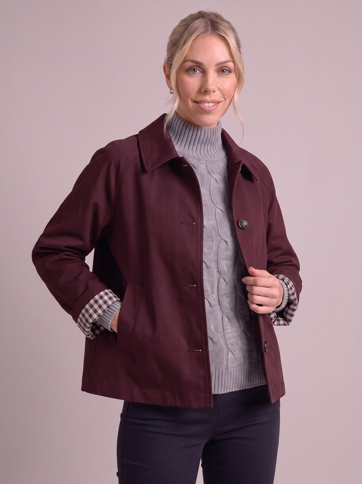 The London Trench — Burgundy