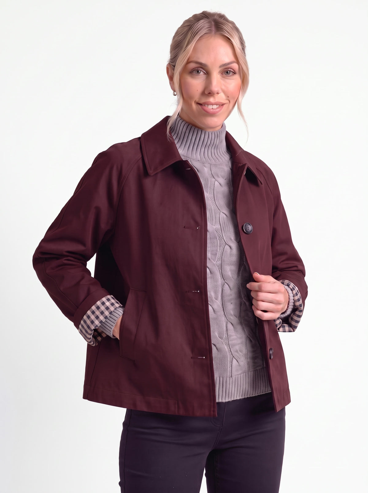 The London Trench — Burgundy
