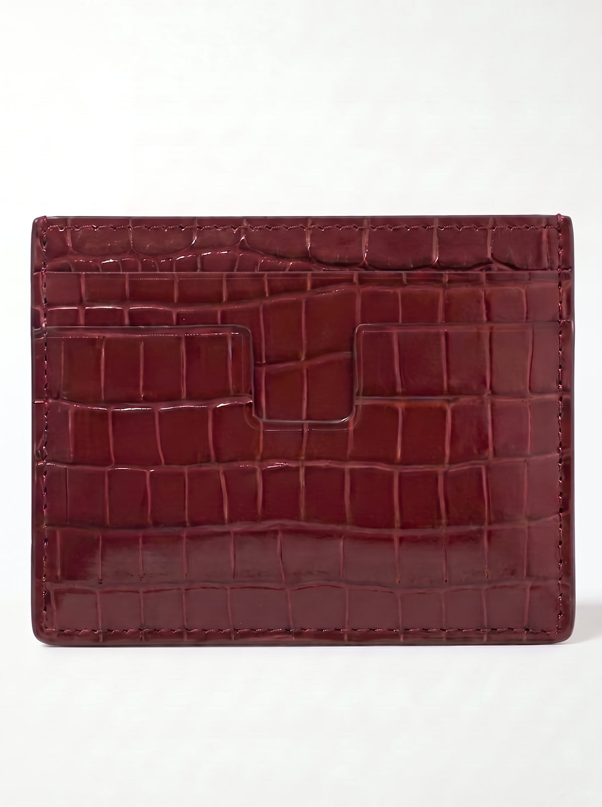 The Deauville Card Holder — Burgundy