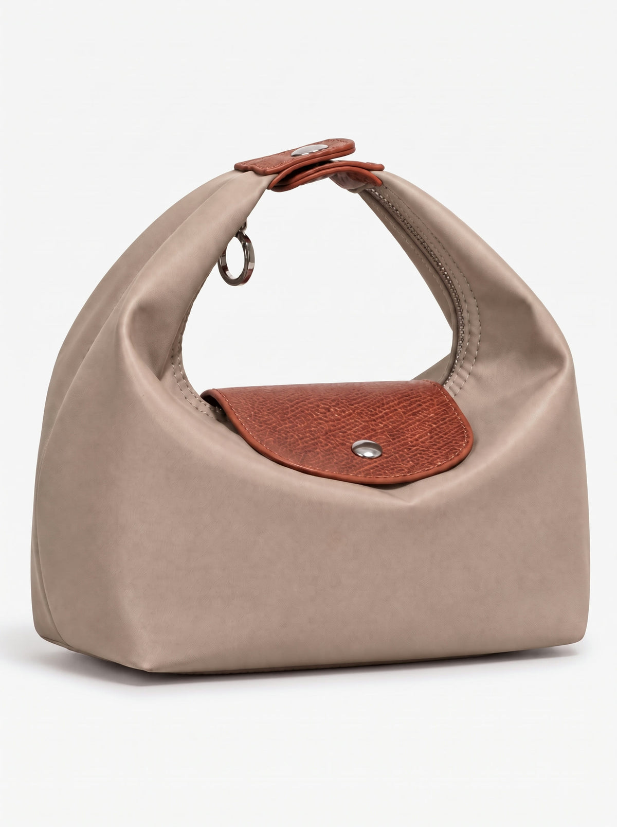 The Paris Hobo — Beige, three-quarter view